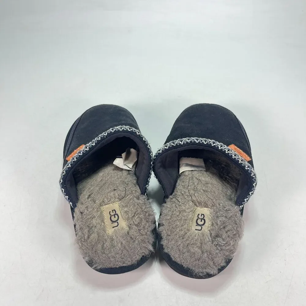 UGG Tasman Clogs Navy Blue Shearling Comfort Suede Slip On Slippers Youth Size 5
